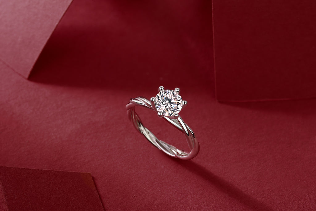 Thorns Vine Man - Set With Top-quality Moissanite S925 Silver And Platinum-plated Diamond Wedding Ring. The Ring Can Be Inspected With A Diamond Pen