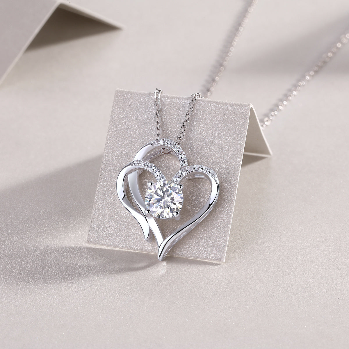 Heart To Heart Connected - Love connected through silver.