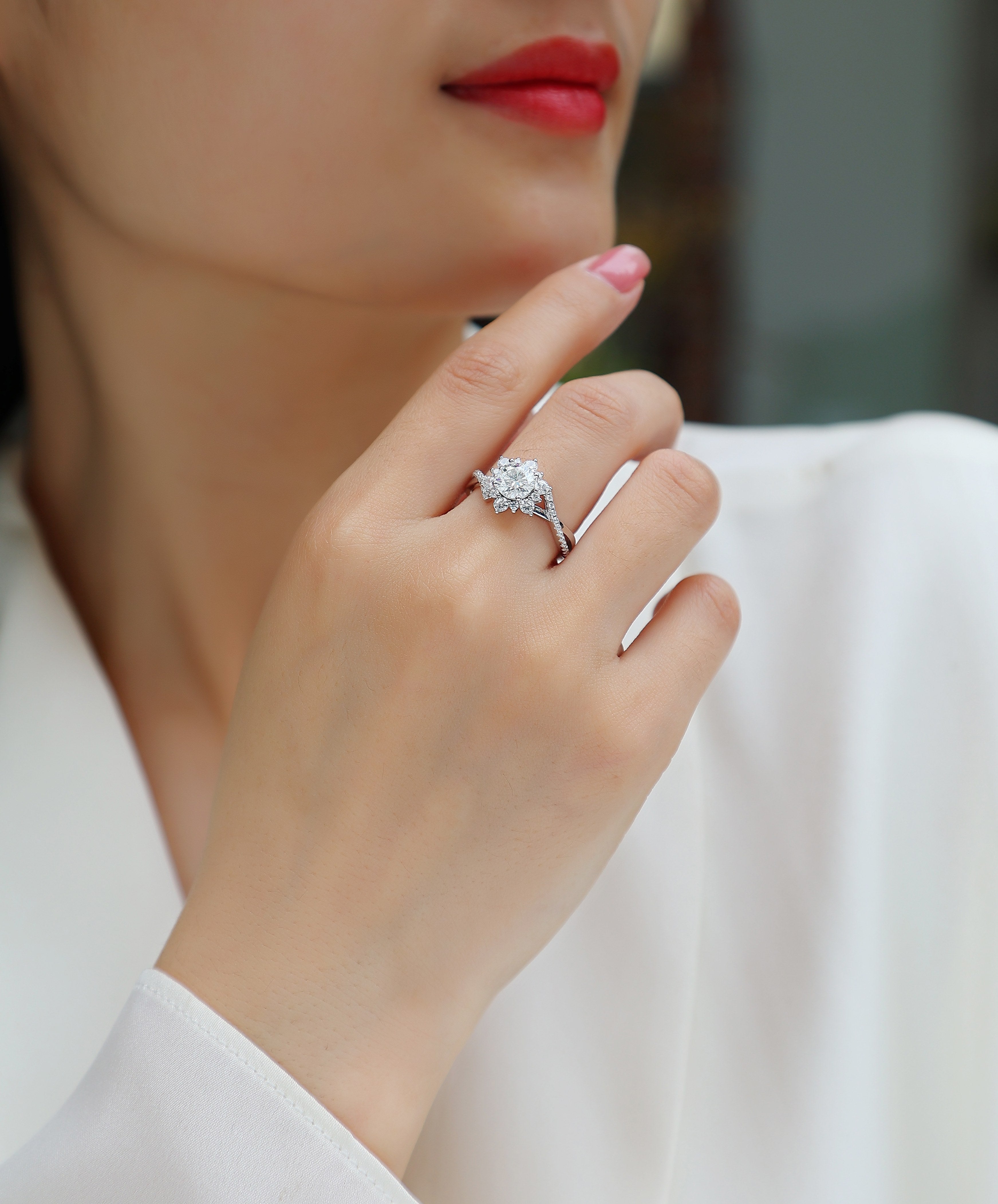 Hidden Poetry Ring - Light, held with quiet intention.