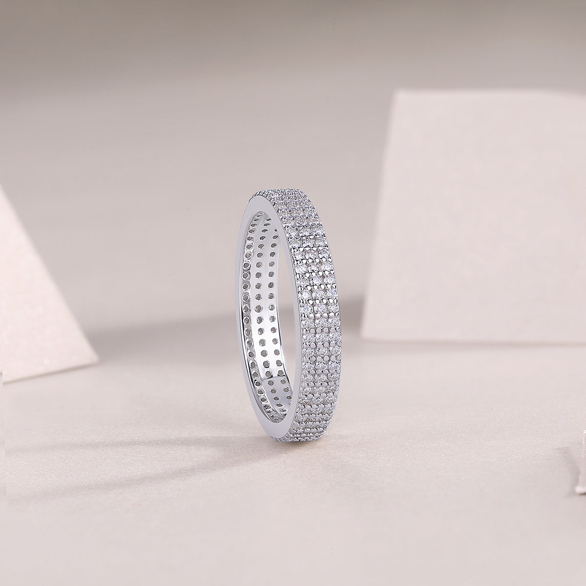 Celestine Band — eternity in silver.