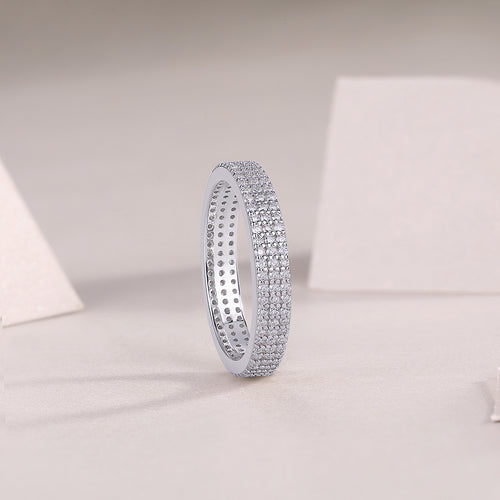 Celestine Band — eternity in silver.