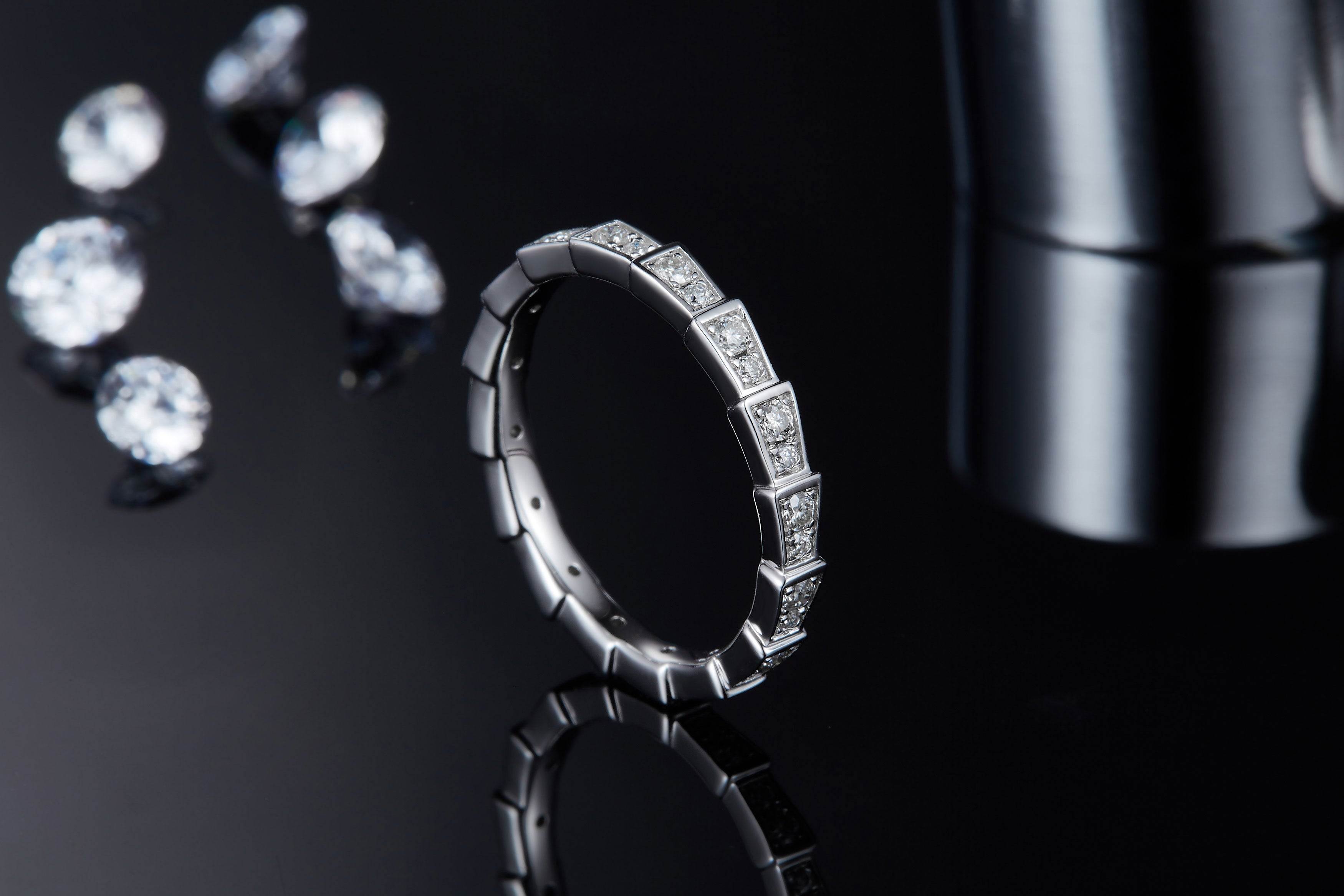 The Snake Mark Ring - Calm structure. Inner strength. Lasting light.