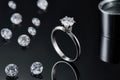 Minimalist Starlight — A Brilliant 1-Carat Promise in Silver & Platinum